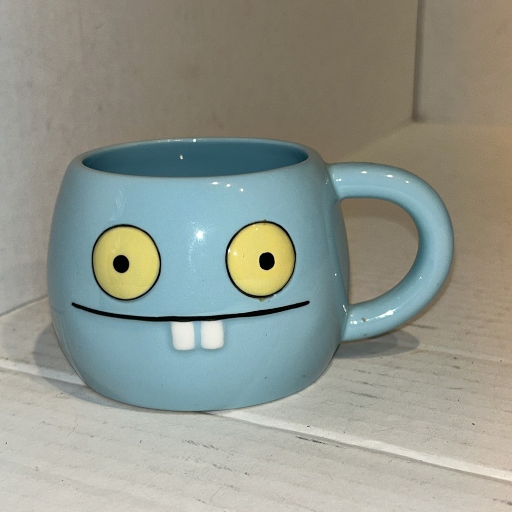 UglyDolls 2010 Ugly Doll Babo Ceramic‎ Blue Coffee Mug Pretty Ugly